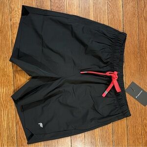Fabletics Black 7” Active Shorts With Linear